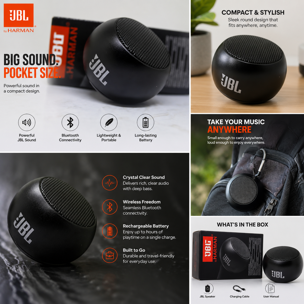 JBL M3 Mini Wireless Bluetooth Speaker