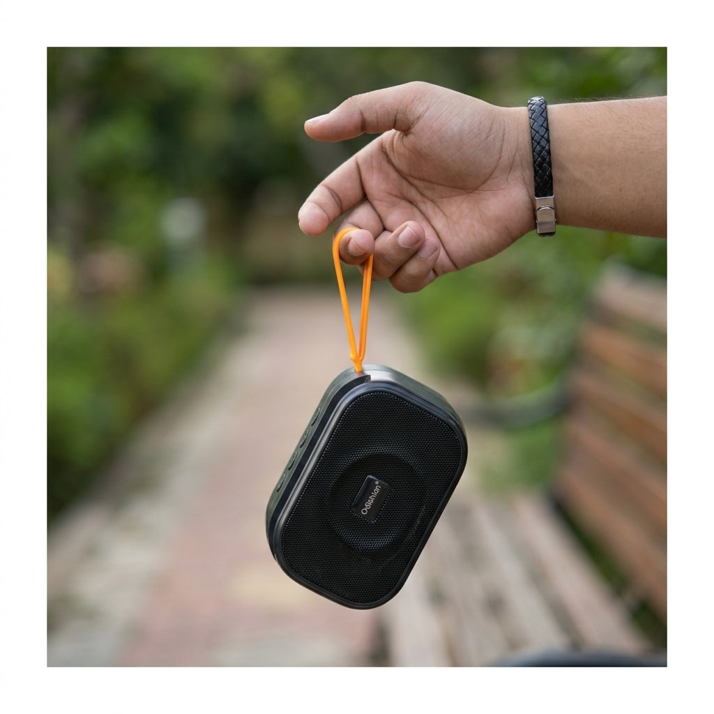 Odishion Ultra-Portable Bluetooth Speaker with Deep Bass & Hand Strap